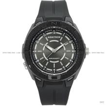 ARMITRON 20-5384GBK Men's Analog Quartz 49.5mm Resin Gunmetal Black
