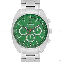 ARMITRON 20-5558GNSV Multifunction Quartz 44mm SS Bracelet Green
