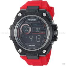 ARMITRON 40-8450BRD Men's Digital Sports 54mm Silicone Strap Red