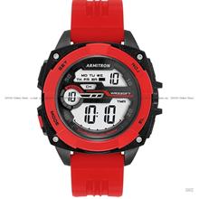 ARMITRON 40-8489BRD Men's Digital Sports Quartz 50mm Resin Strap Red