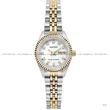 ARMITRON 75-2475MOP MINNIE Day Date Quartz 24mm Two-Tone Bracelet MOP