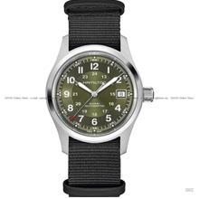HAMILTON H70455960 KHAKI NAVY AUTO Date 38mm Black NATO Textile Green