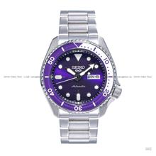 SEIKO 5 Sports SRPM11K1 Day Date Automatic 38mm SS Bracelet Purple LE