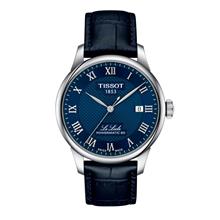 TISSOT T0064071604300 LE LOCLE Date Automatic 39.3mm Leather Strap Blu..