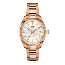 TISSOT T1502103311100 PR 100 Date Quartz 34mm Rose Gold Bracelet MOP