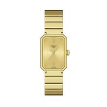 TISSOT T1601103302300 SRV Rectangle Quartz 30mm SS Bracelet Gold