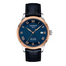 TISSOT T9324084604300 LE LOCLE GOLD Date Chronometer 39mm Blue Leather