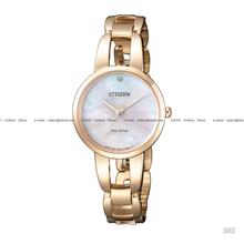 CITIZEN . EM0433-87D . Citizen L . W . Eco-Drive Diamond SSB Rose Gold