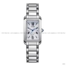 CITIZEN L EW5620-55A Rectangle Eco-Drive 19.5mm Bracelet Silver White