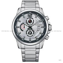 CITIZEN AN3690-56A Chronograph Quartz 44mm SS Bracelet Silver Black