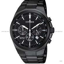 CITIZEN AN8175-55E Chronograph Quartz 40mm SS Bracelet Black