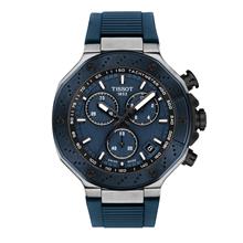 TISSOT T141.417.27.041.00 T-RACE Quartz 45mm Rubber Strap Blue Dial