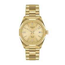 TISSOT T151.822.33.021.00 PRC 100 Date Solar 34mm SS Bracelet Gold