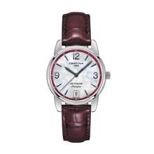 CERTINA C034.210.16.427.00 DS Podium Lady Date Quartz Leather MOP Red