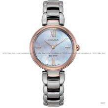 CITIZEN L EM0536-84Y Eco-Drive 28.7mm Two-Tone SS Bracelet MOP Dial