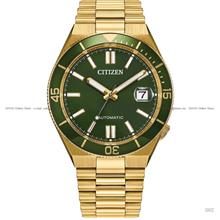 CITIZEN NJ0232-53X TSUYOSA SHORE Date Magnifier Auto 40mm Gold Green