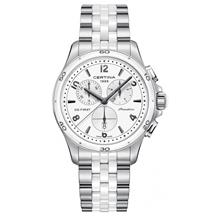 CERTINA C030.217.11.017.00 DS First Chrono Lady Ceramic 38mm SSB White