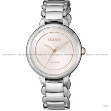 CITIZEN L EM0676-85X Analog 3-Hand Eco-Drive 31mm SS Light Pink Dial