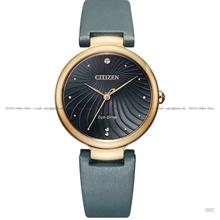 CITIZEN L EM0853-14H Analog 3-Hand Eco-Drive 31mm Grey Satin BlackDial