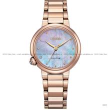CITIZEN L EM0917-81Y Diamond Eco-Drive 30mm Rose Gold Bracelet MOP