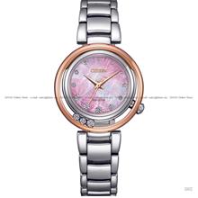 CITIZEN L EM1114-80Y Arcly Moving Diamonds Eco-Drive 29.8mm Pink MOP