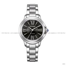 CITIZEN L EM1160-58E Analog 3-Hand Eco-Drive 31.5mm SS Bracelet Black