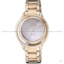CITIZEN L EW5513-80D Moving Diamond Eco-Drive 32.5mm Gold Bracelet MOP