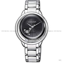 CITIZEN L EW5528-82E Moving Diamond Eco-Drive 32.5mm SS Bracelet Black