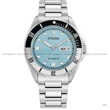CITIZEN NH7530-52L Day Date Automatic 42mm SS Bracelet Light Blue