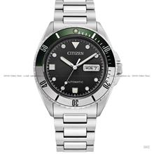 CITIZEN NH7531-50E Day Date Automatic 42mm SS Bracelet Black