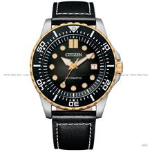 CITIZEN NJ0176-10E Date Mechanical Automatic 43mm Black Leather Strap