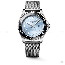 LONGINES L3.788.4.99.6 HYDROCONQUEST Date Auto 42mm Mesh Frosted Blue