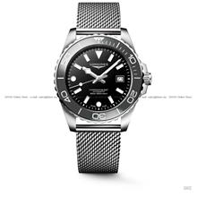 LONGINES L3.788.4.70.6 HYDROCONQUEST Date Auto 42mm Mesh Black