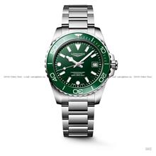 LONGINES L3.779.4.06.6 HYDROCONQUEST Date Auto 39mm SS Bracelet Green