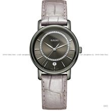 RADO R14064715 DIAMASTER Diamonds Quartz 33mm Grey Leather Green Dial