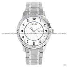 TIMEX TW2Y43500 DENVER Day Date Quartz 40mm SS Bracelet White