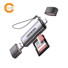 UGreen USB-C &amp; USB-A 3.0 100MB/s SD/TF Card Reader (Space Grey)