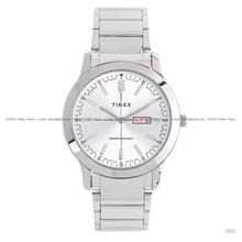 TIMEX TW2Y96000 Chase Day Date Quartz 42mm SS Bracelet Silver Dial