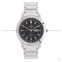 TIMEX TW2Y96200 Chase Day Date Quartz 42mm SS Bracelet Black Dial