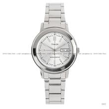 TIMEX TW2Y96500 Chase Day Date Quartz 34mm SS Bracelet Silver Dial