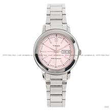 TIMEX TW2Y97000 Chase Day Date Quartz 34mm SS Bracelet Pink Dial