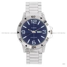 TIMEX TW2Y97200 Westport Day Date Quartz 45mm SS Bracelet Blue Dial