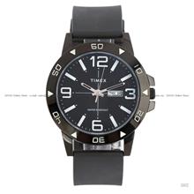 TIMEX TW2Y97500 Westport Day Date Quartz 45mm Black Silicone Strap