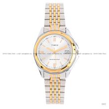 TIMEX TW2Y98100 Arden Date Quartz 31.5mm Two-Tone Bracelet Silver Dial