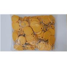 100 pcs RFID Keyfob keytag 125Khz Proximity YELLOW