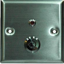 Door Release Key Switch With LED (stainless steel)