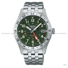 SEIKO 5 Sports HDB001K1 Field GMT Date Auto 39.4mm SS Bracelet Green