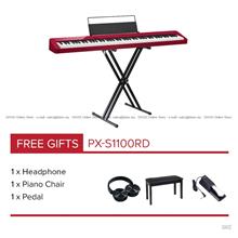 CASIO Privia Digital Piano PX-S1100RD Red (Pro Portable Package)