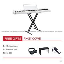 CASIO Privia Digital Piano PX-S1100WE White (Pro Portable Package)