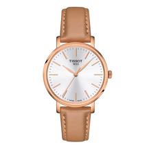 TISSOT T143.210.36.011.00 EVERYTIME Quartz 34mm Leather Silver White